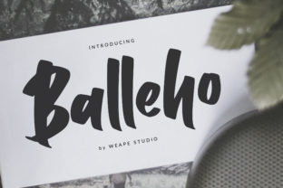 Balleho: A Bold Script Font for Crafters