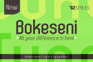 Bokeseni Light Expanded: A Bold Web Typeface