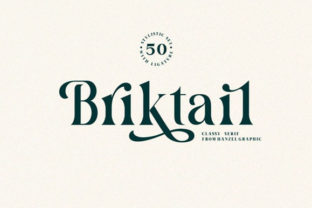 Briktail: A Bold Serif Font for Editorial Design