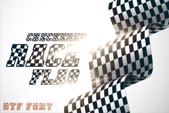 Checkered Race: A Bold Decorative Font for Campaigns