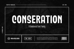 Conseration: A Condensed Sans Serif Typeface for Editorial Design