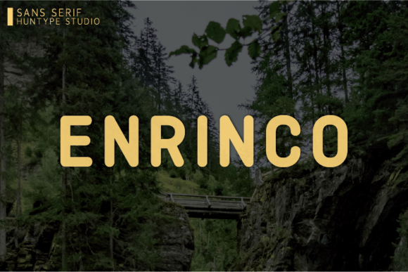 Enrinco: A Bold Sans Serif Font for Branding