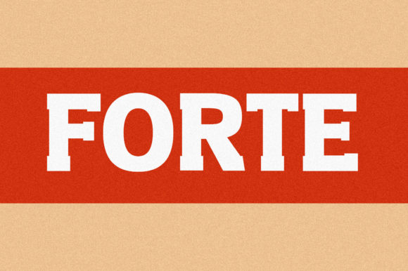 Forte: The Bold Serif Font for Branding