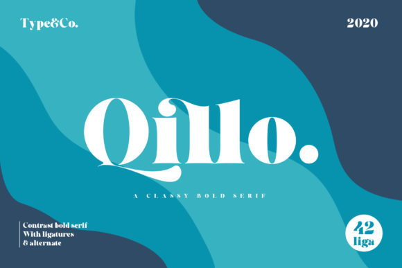 Qillo: A Bold Serif Font for Editorial Design