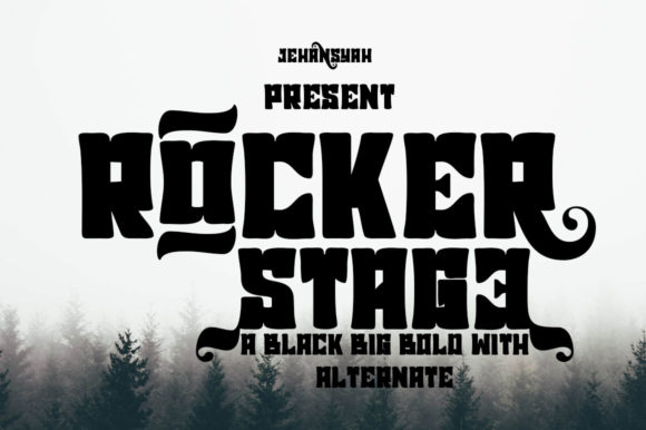 Rocker Stage: A Bold Blackletter Font for Modern Editorial Design
