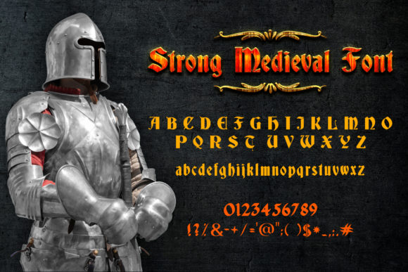 Strong Medieval Font for Bold Web Design