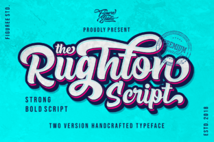 The Rughton: A Bold Script Font for Editorial Impact