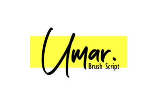 Umar: A Playful Script Font for Makers