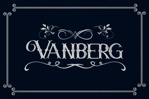 Vanberg Typeface for Editorial Design