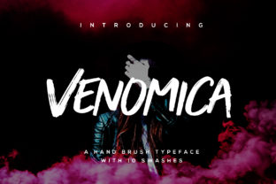 Venomica: A Bold Script Font for Editorial Impact