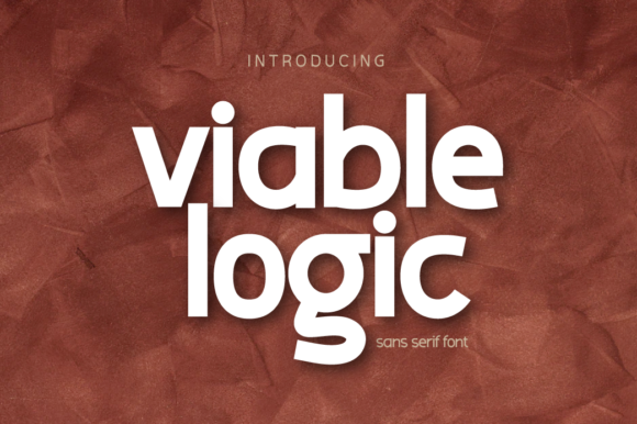 Viable Logic: A Bold Sans Serif Font for Crafters