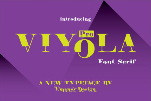 Viyola Font: Bold Serif for Branding